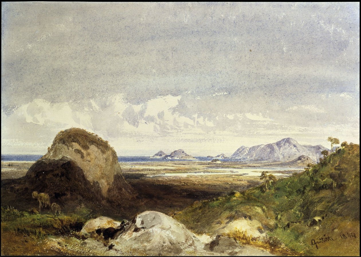 Coastal Landscape by Eduard Hildebrandt