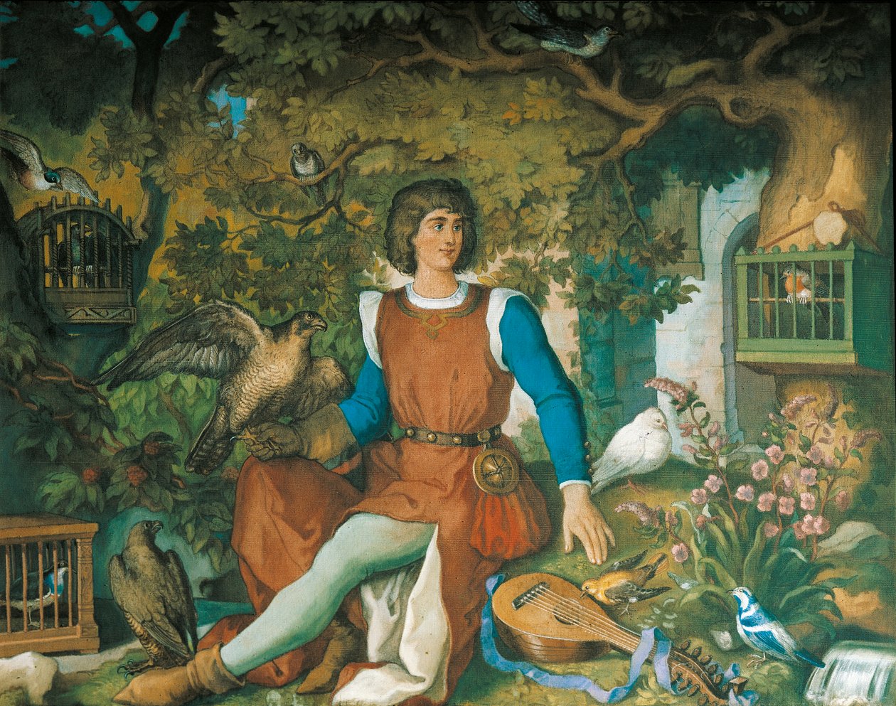 Portrait of Walther von der Vogelweide, from the Tannhauser Saga by Eduard Ille