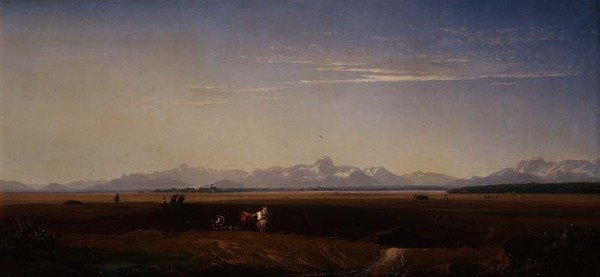 Ploughing in Bavaria by Eduard Schleich