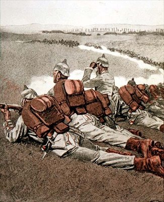 Near Dieuze, illustration from a German magazine, 
