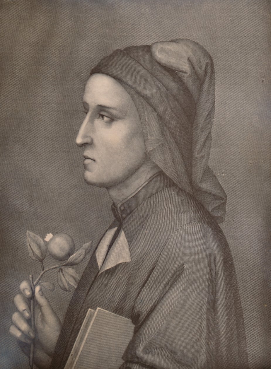 Dante Alighieri, Italian Poet by Eduardo Chiossone
