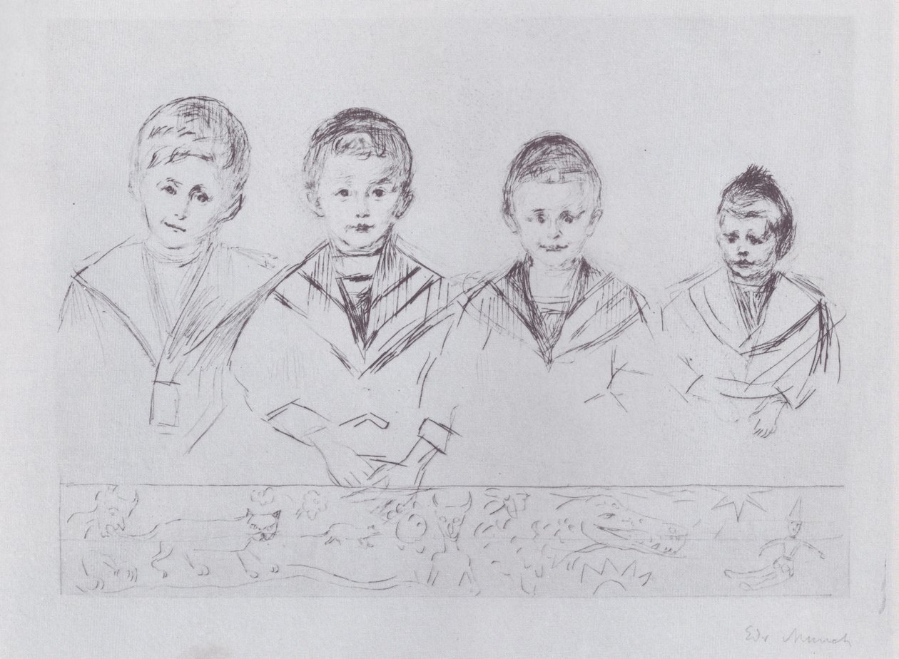 The Four Sons of Dr. Linde by Edvard Munch