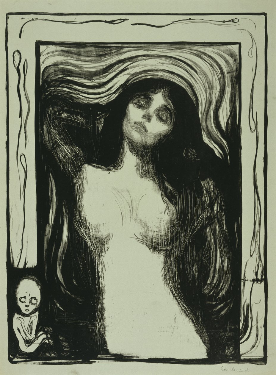 Madonna, 1895-1902 by Edvard Munch