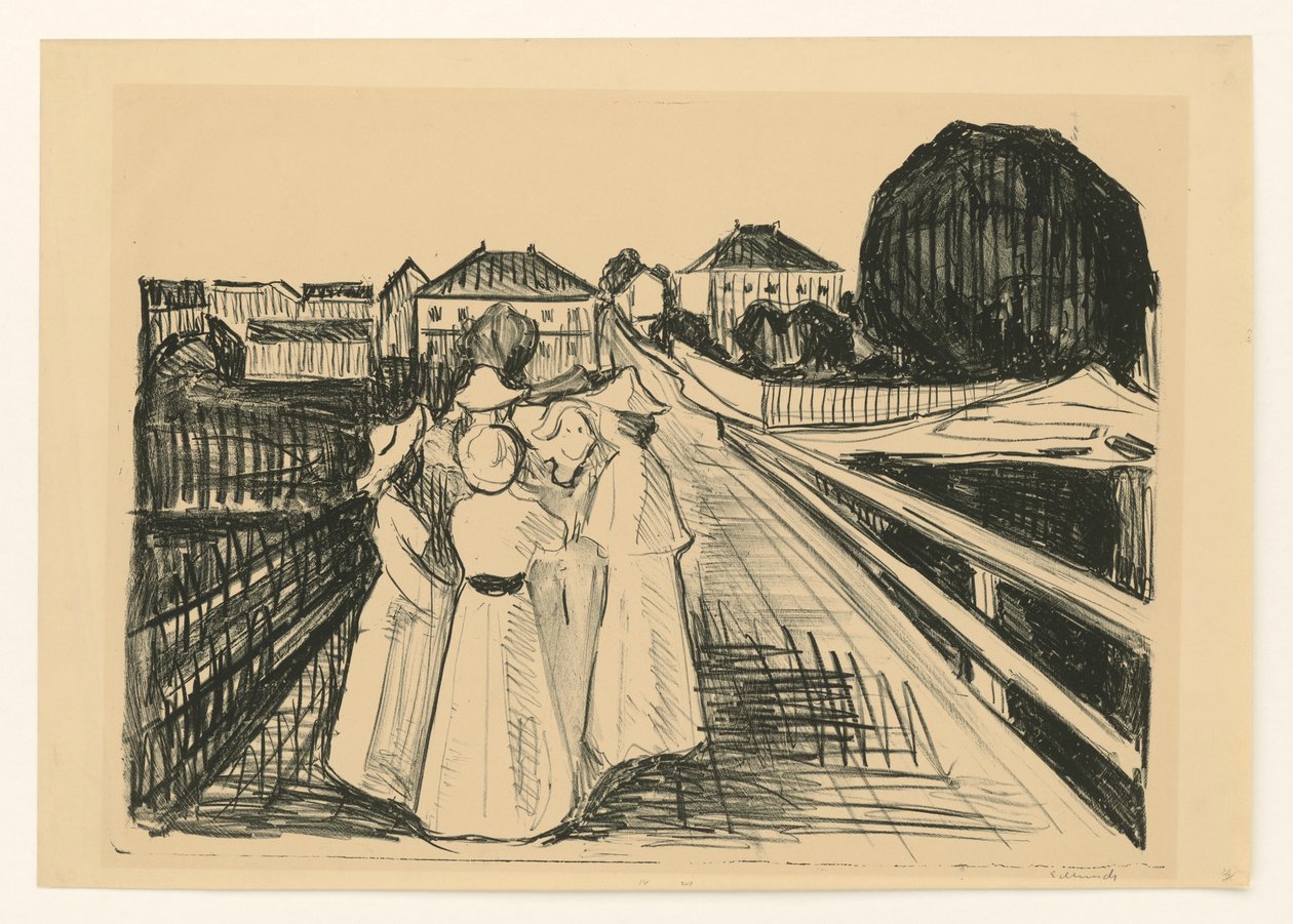On the Bridge by Edvard Munch