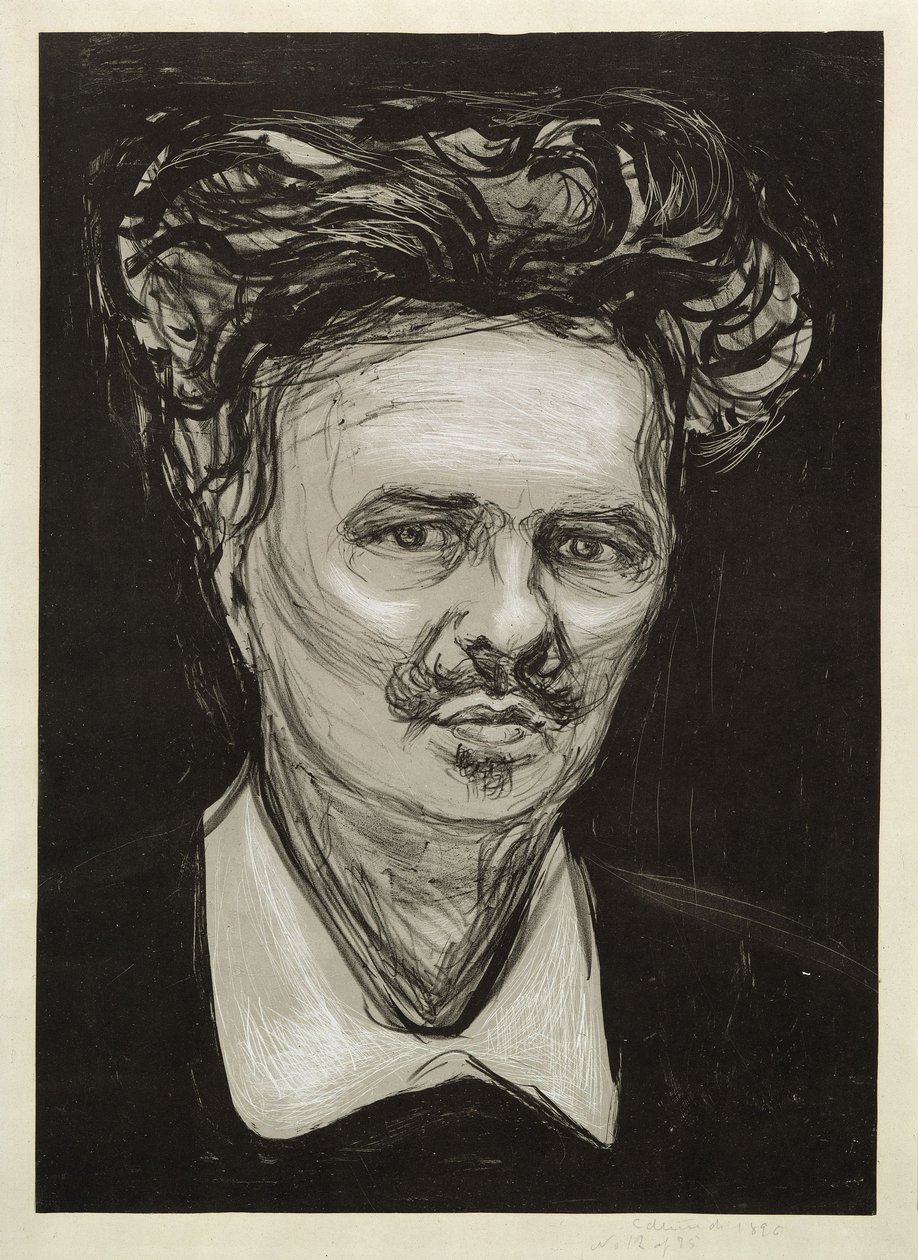August Strindberg by Edvard Munch