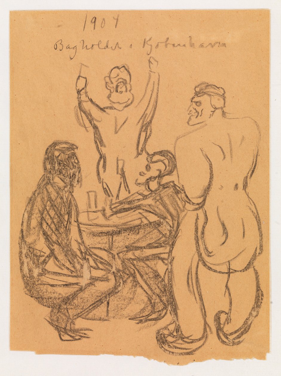 The Ambush in Copenhagen by Edvard Munch