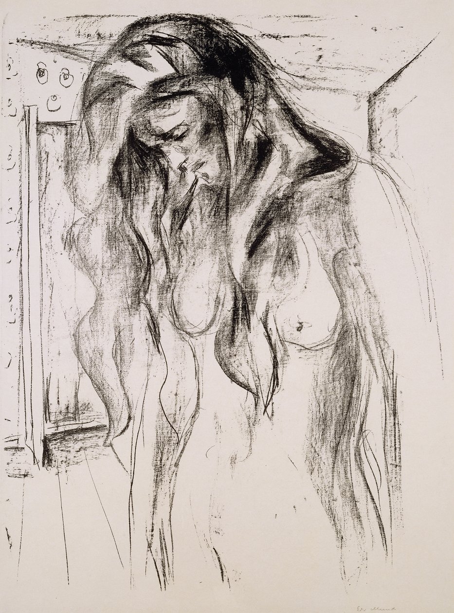 Crying Girl by Edvard Munch