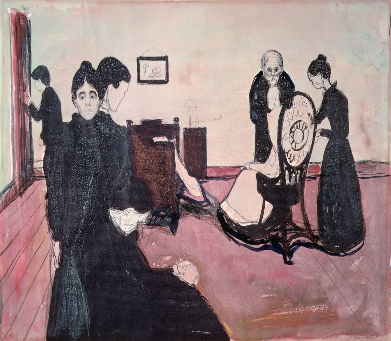 Death in the Sickroom by Edvard Munch