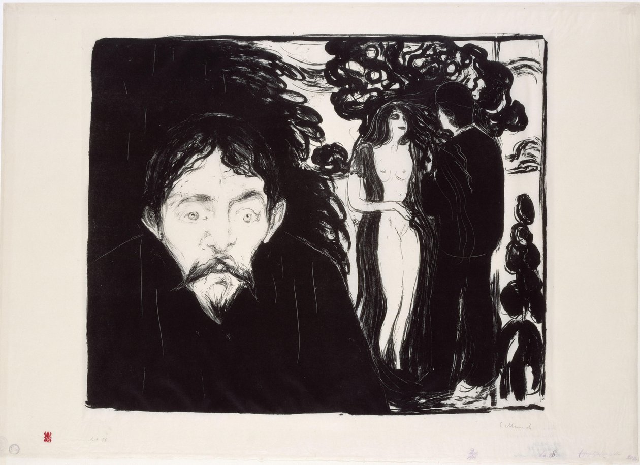 Jealousy II (large) by Edvard Munch