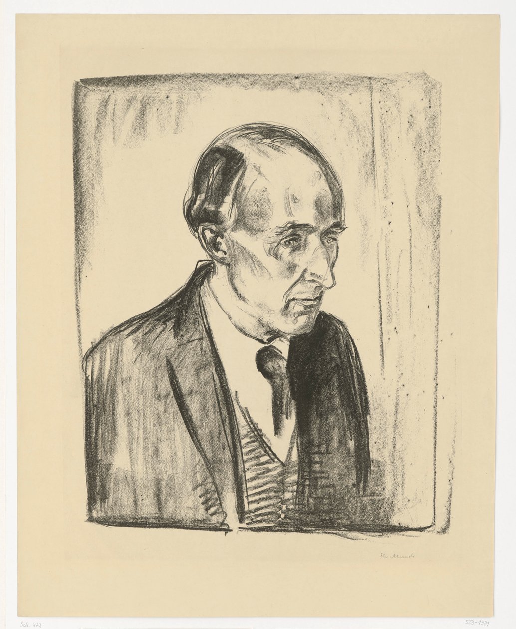 Frederick Delius by Edvard Munch