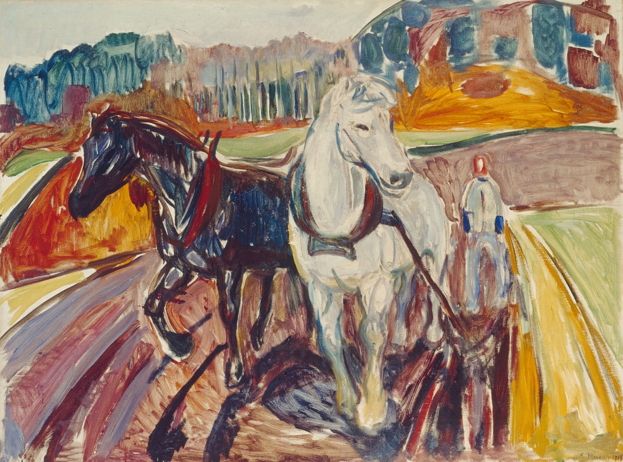 Horse Team by Edvard Munch