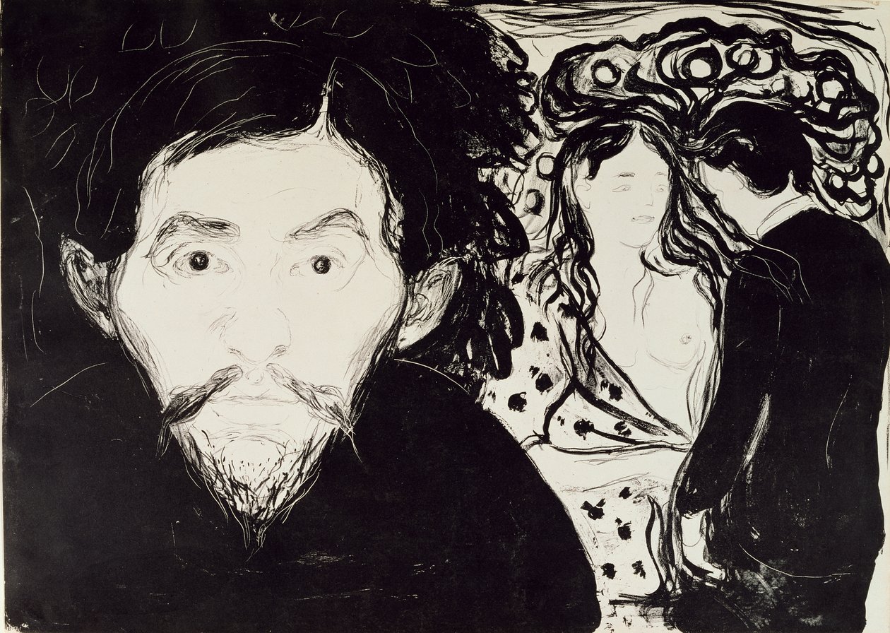 Jealousy, 1896 by Edvard Munch