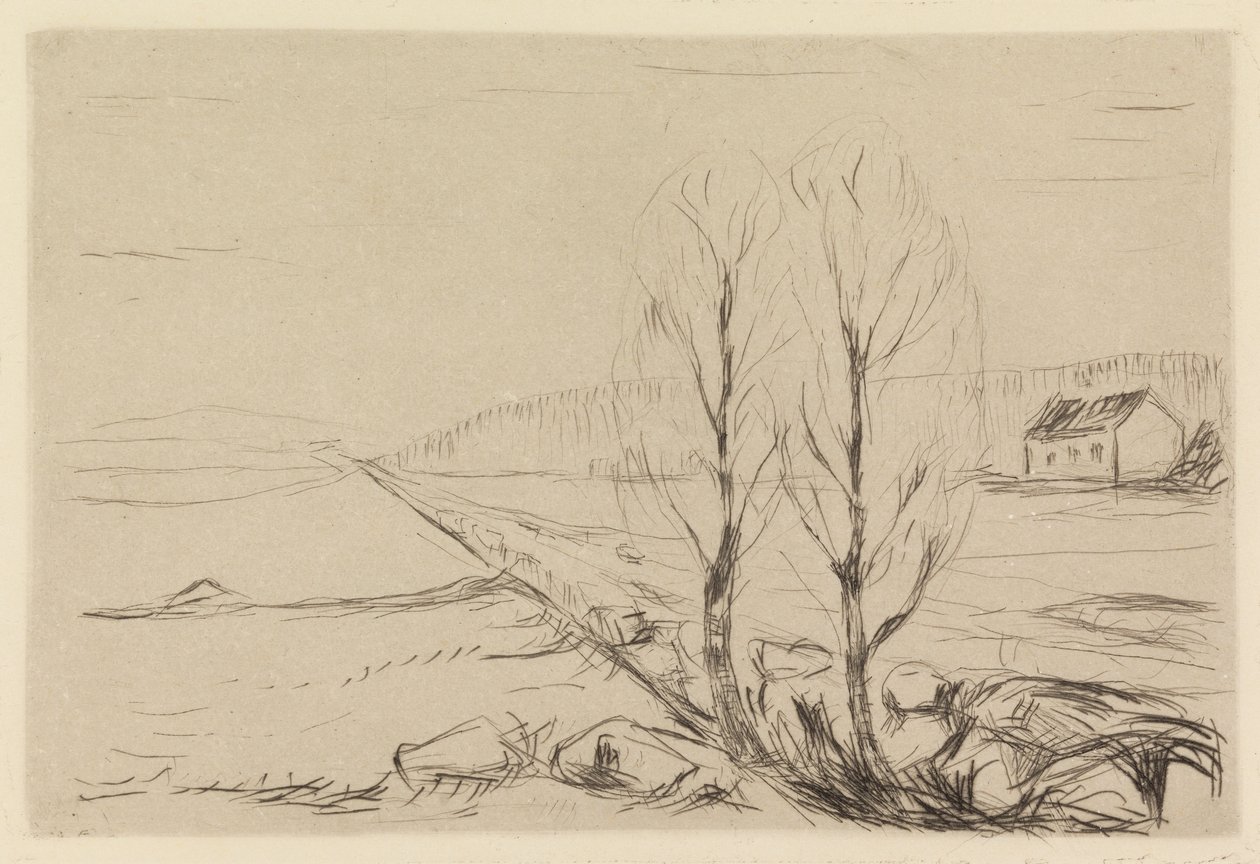 Two Trees by Edvard Munch