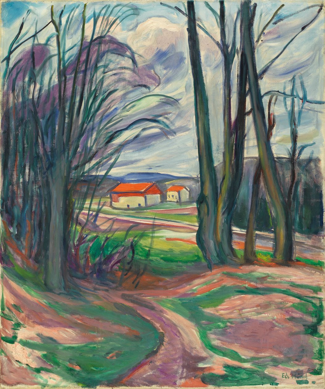 Landscape in Skoyen by Edvard Munch