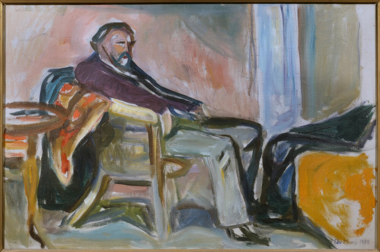 Self-Portrait After Influenza by Edvard Munch
