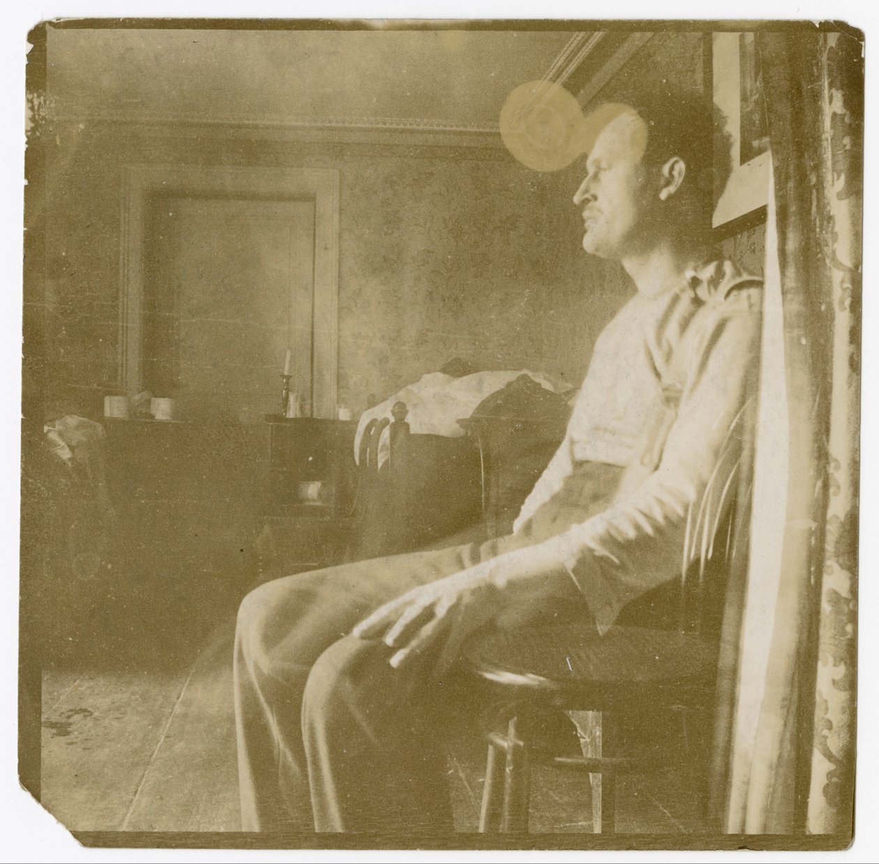 Self-Portrait Somewhere on the Continent I by Edvard Munch
