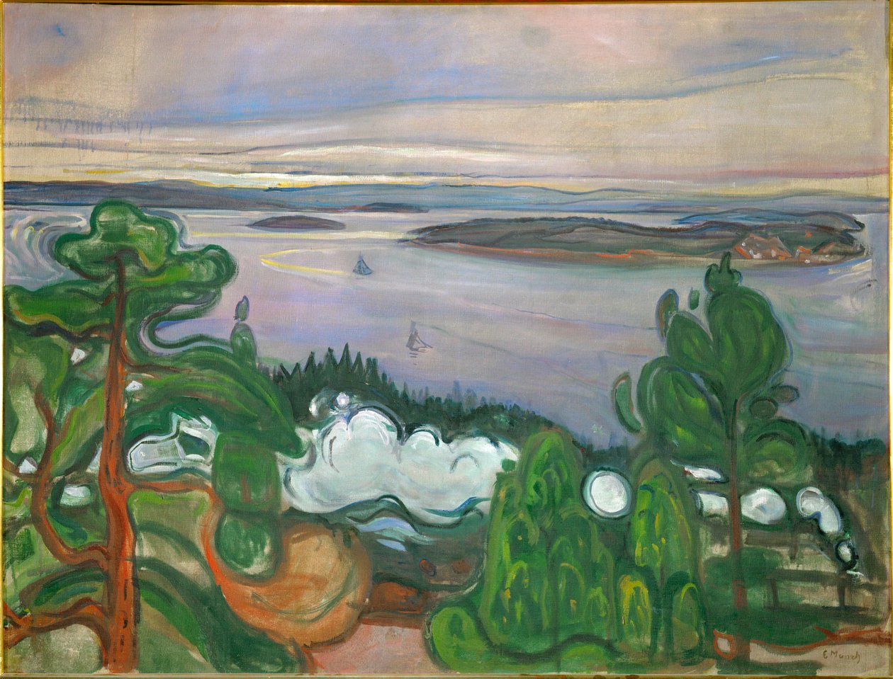 Smoke of a Passing Train by Edvard Munch