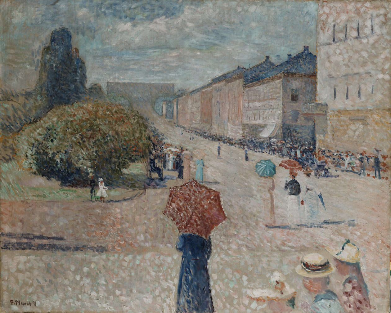 Spring Day at Karl Johan by Edvard Munch