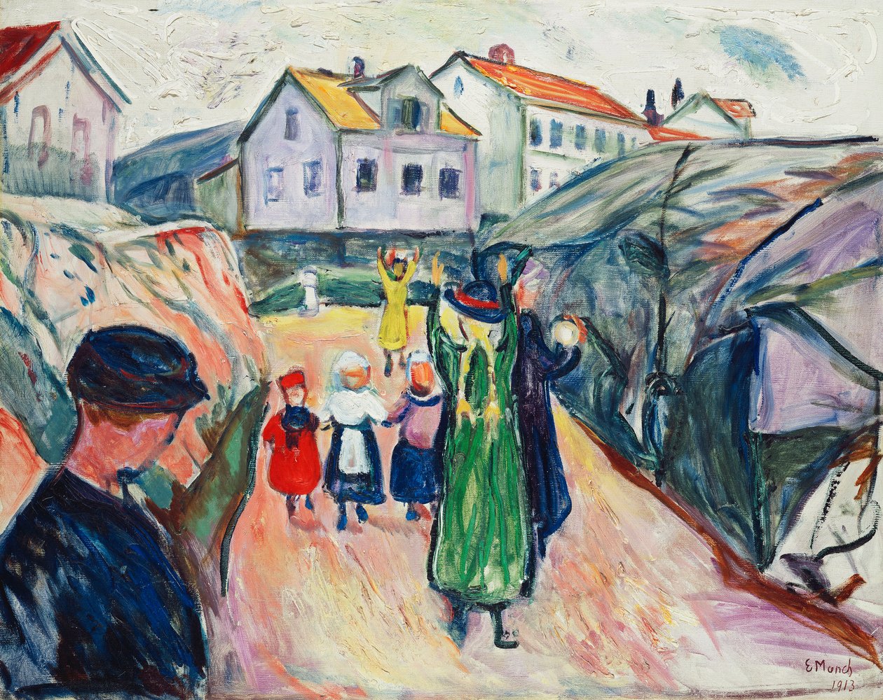 Street in Kragero by Edvard Munch