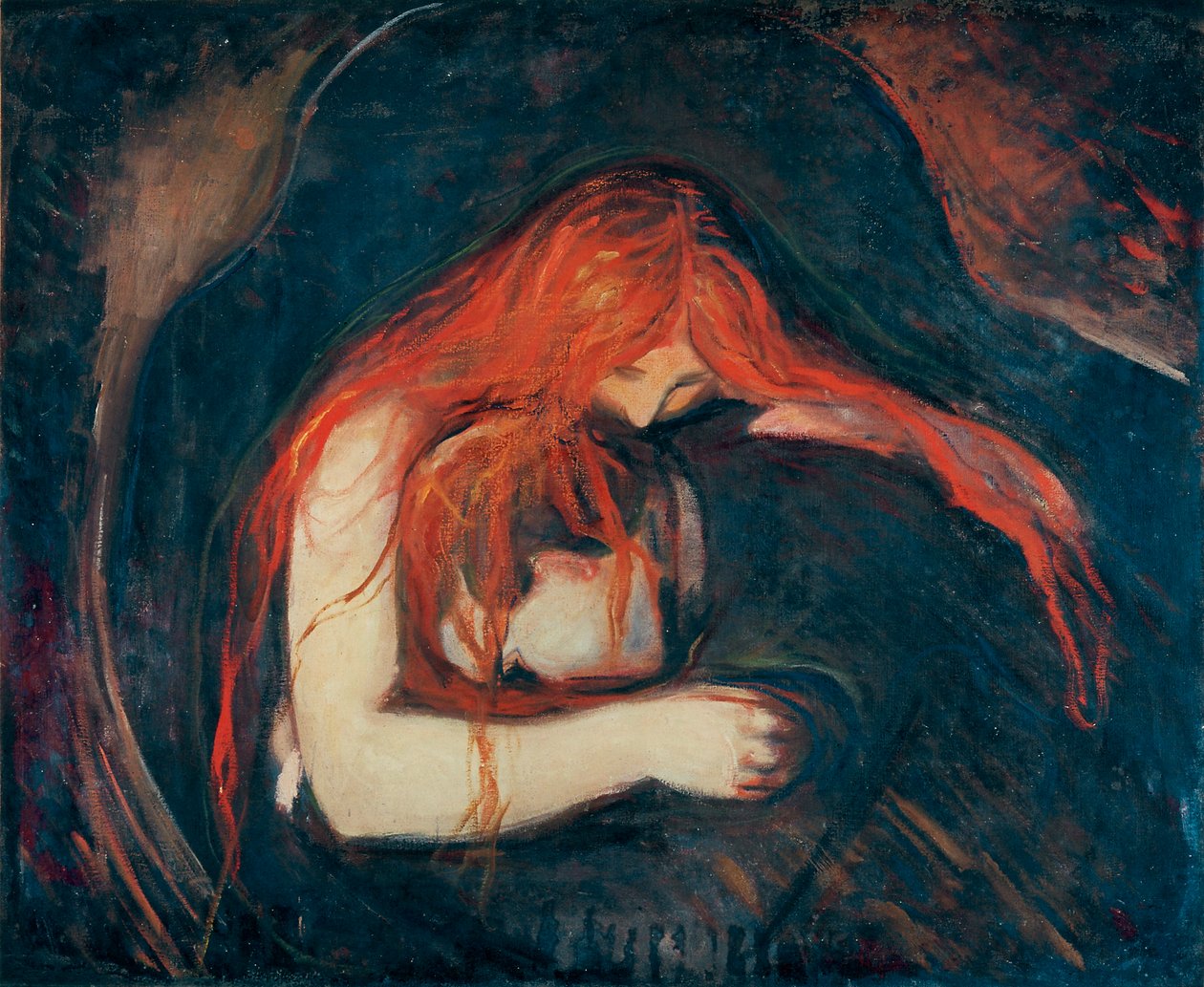 The Vampire by Edvard Munch