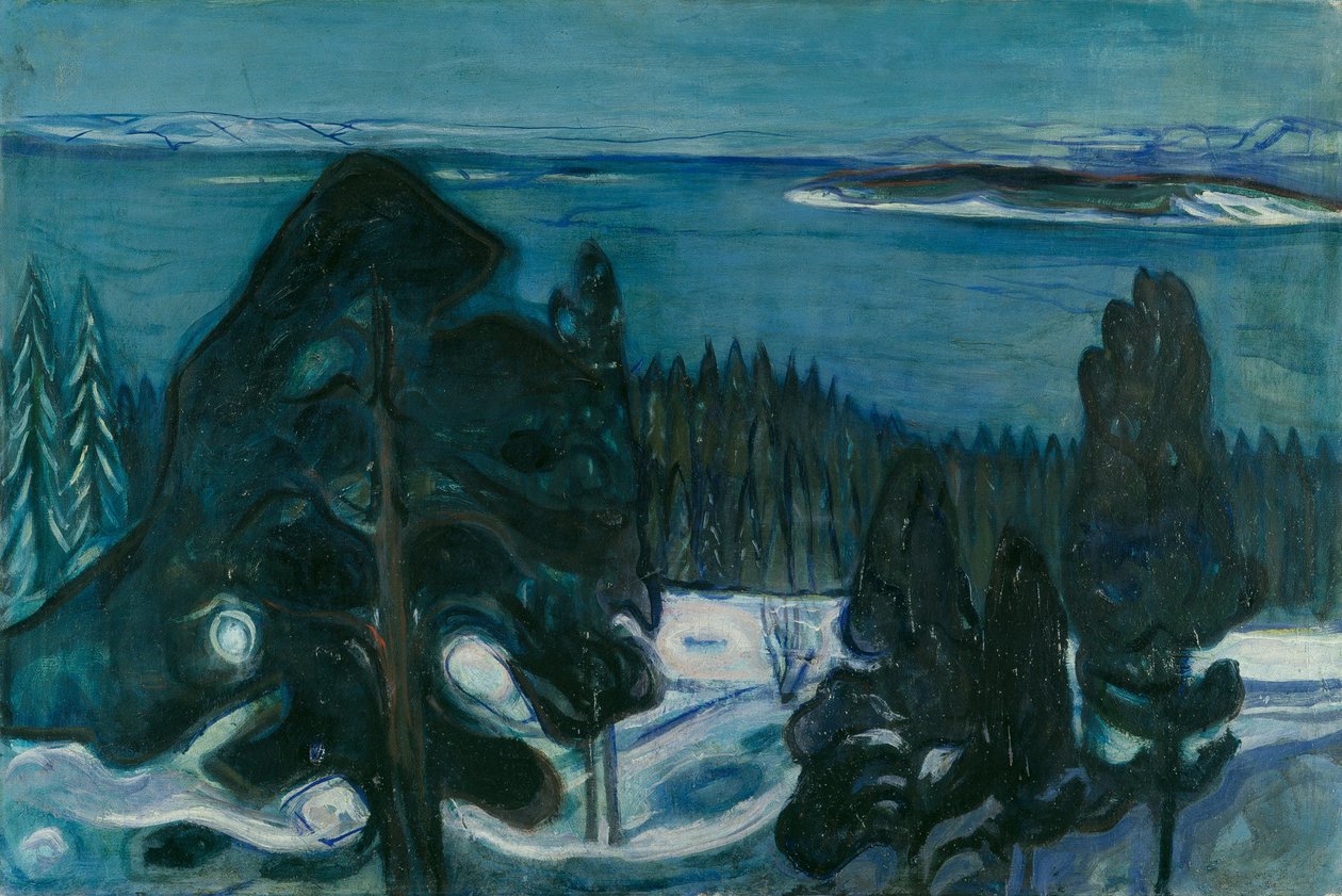 Winter Night by Edvard Munch