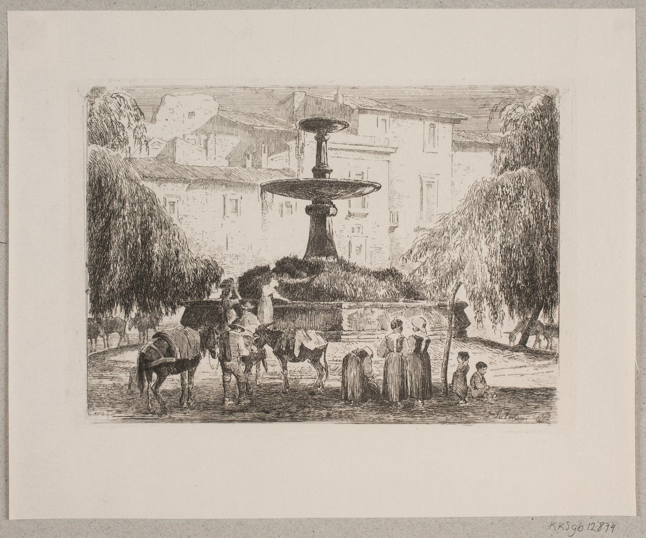 Market Square in Sulmona by Edvard Petersen