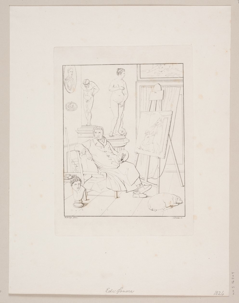 C.A. Lorentzen in His Studio by Edvard Sonne