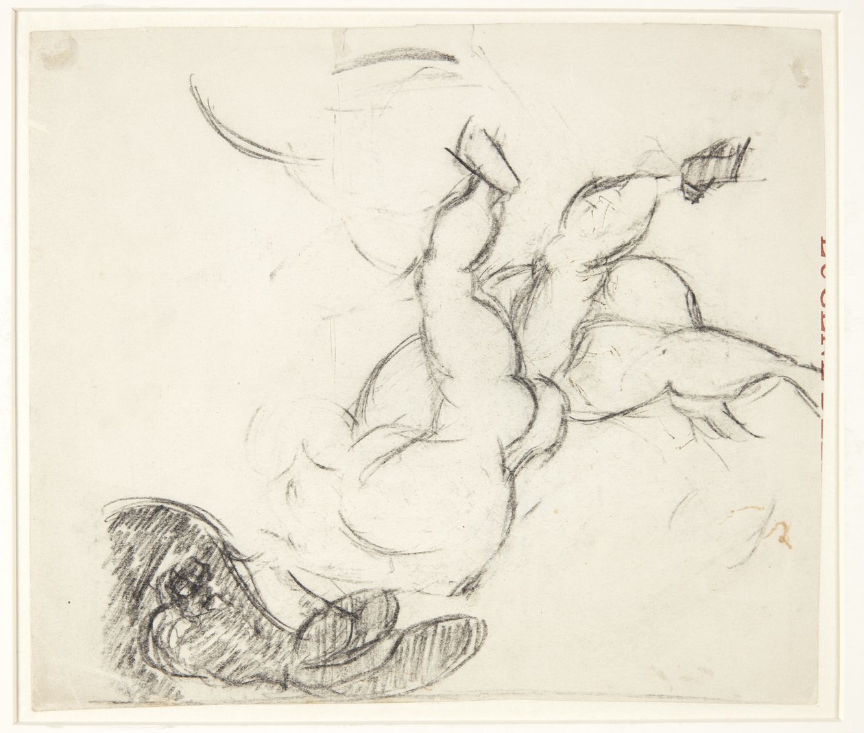 Figure Study for the Poseidon Picture by Edvard Weie