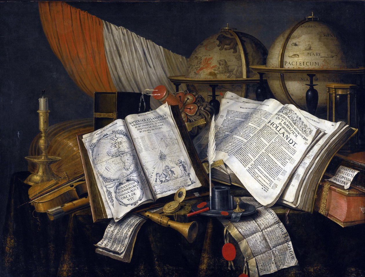 Vanitas Still Life by Edwaert Colyer or Collier