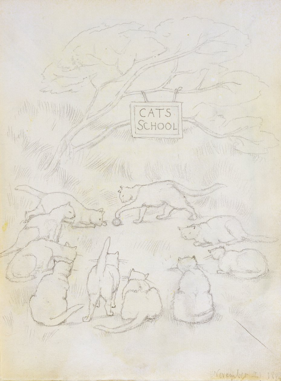 Cats School by Edward Burne Jones