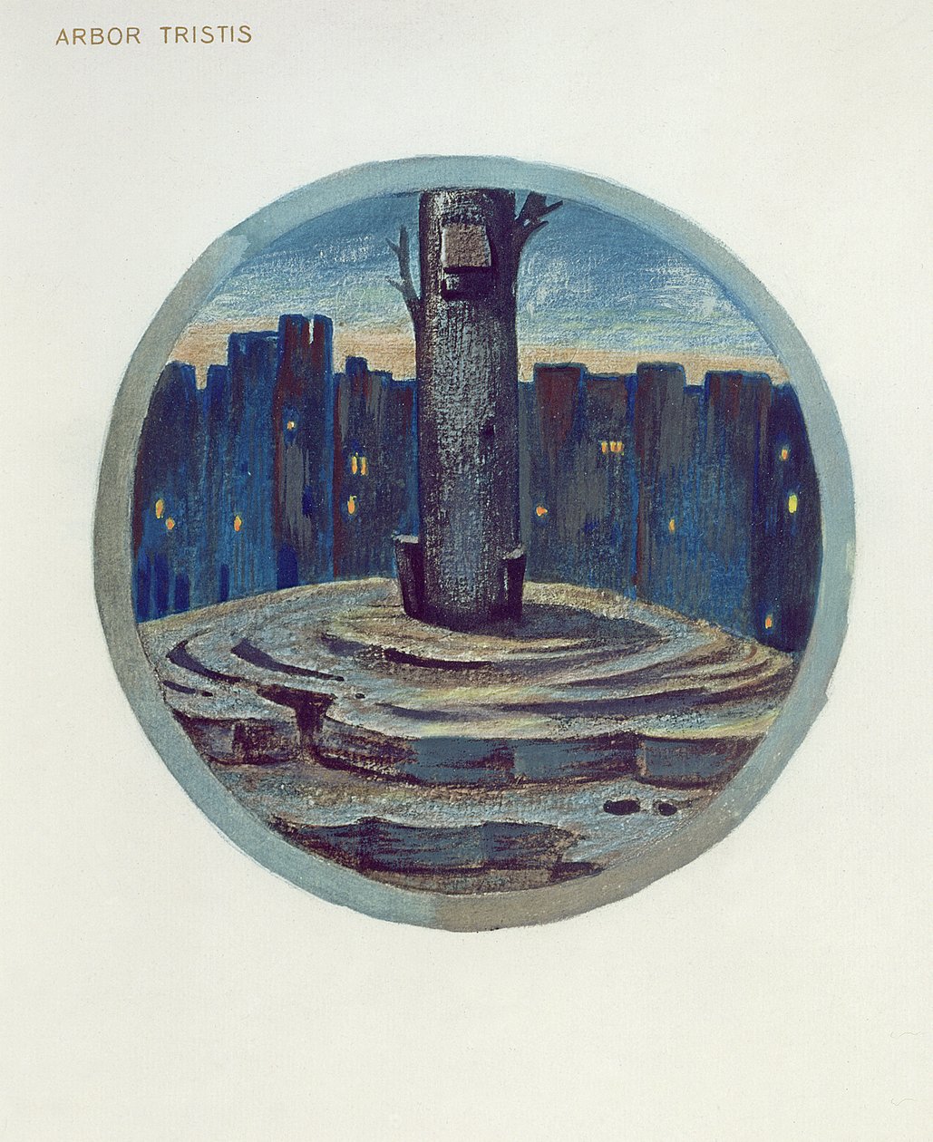 Flower Book Illustration: XXVIII. Arbor Tristis, 1905 by Edward Burne Jones