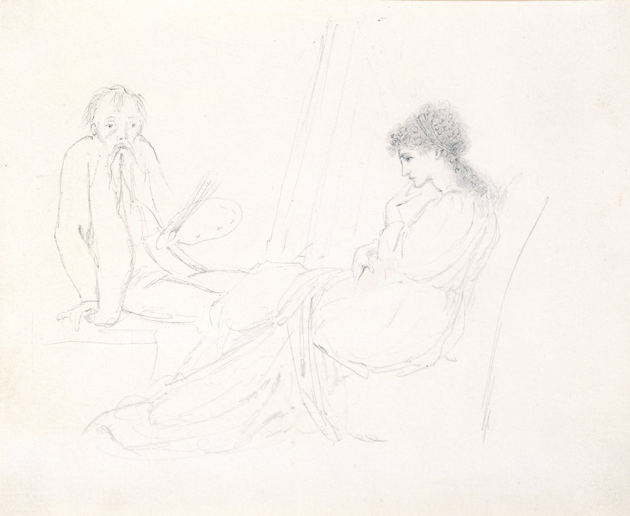 The Artist and Maria by Edward Burne Jones