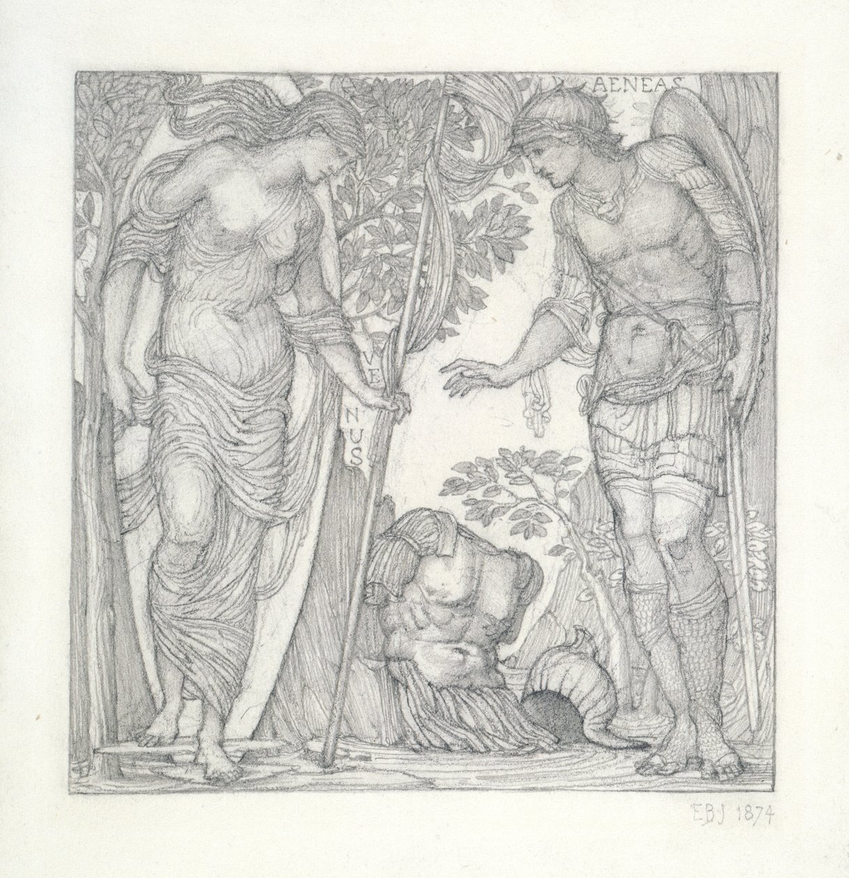 Venus Bringing Armour to Aeneas, 1874 by Edward Burne Jones