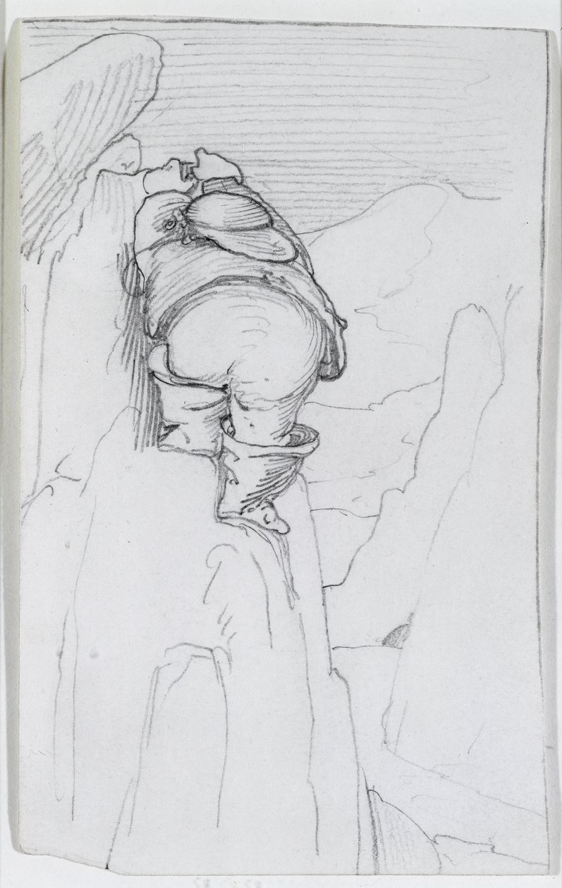 William Morris Climbing a Mountain in Iceland, c.1871 by Edward Burne Jones