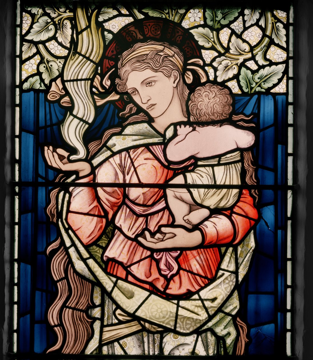 Birmingham, Ward End, St Margaret, Charity (detail), 1902