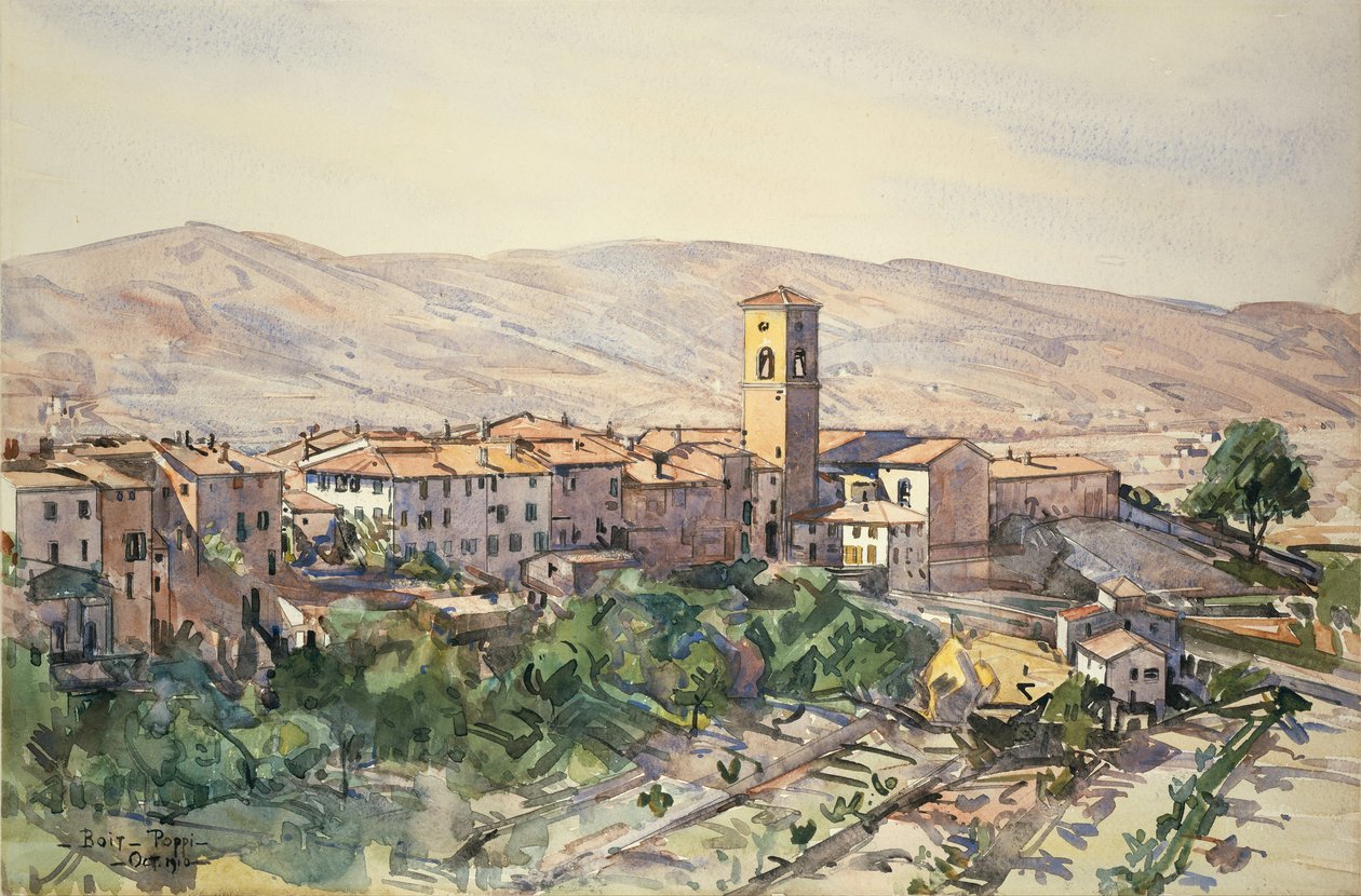Poppi in the Casentino, Tuscany by Edward Darley Boit