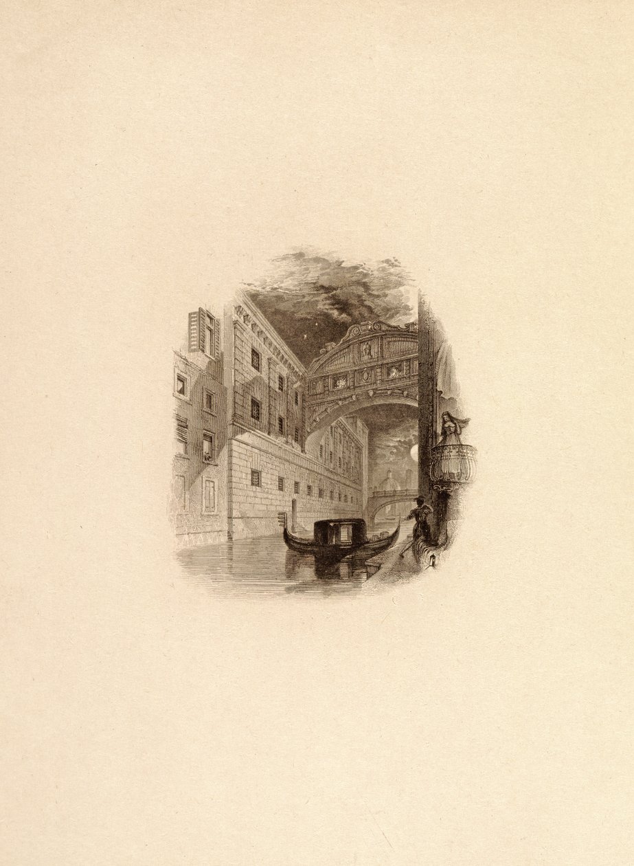 The Bridge of Sighs, Venice, c.1832 by Edward Francis Finden