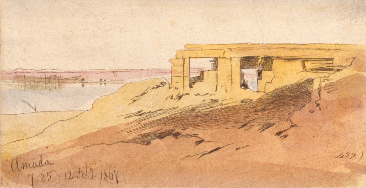 Amada, 7-25 am, 12 February 1867 by Edward Lear