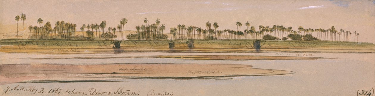 Between Derr and Ibreem by Edward Lear