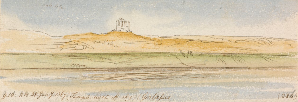 Gertassee, 9-10 am, 31 January 1867 by Edward Lear