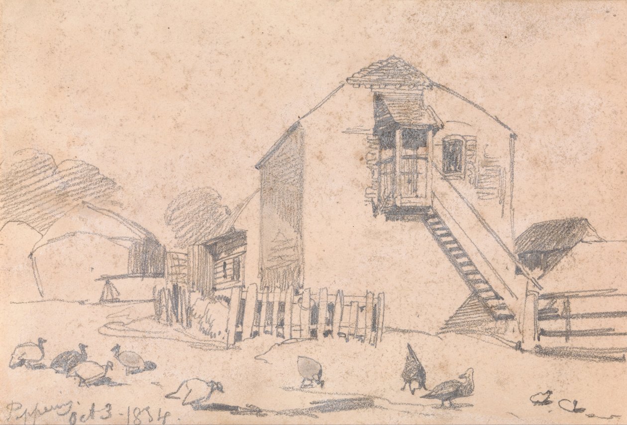 Peppering, October 3, 1834 by Edward Lear