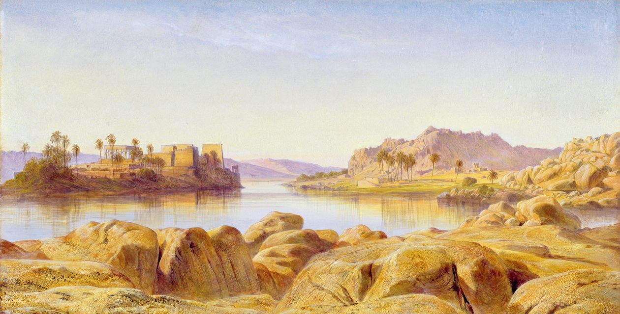 Philae, Egypt by Edward Lear