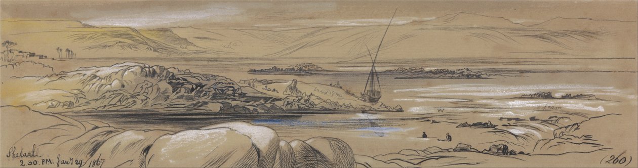 Shelaal, 2:30 am, January 29, 1867 by Edward Lear