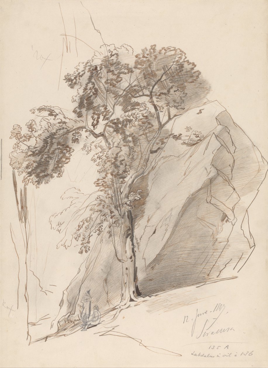 Siracusa, 12 June 1847 by Edward Lear