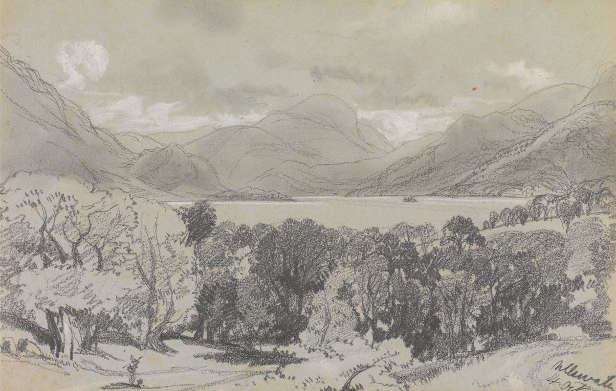 Ullswater, 14 October 1836 by Edward Lear