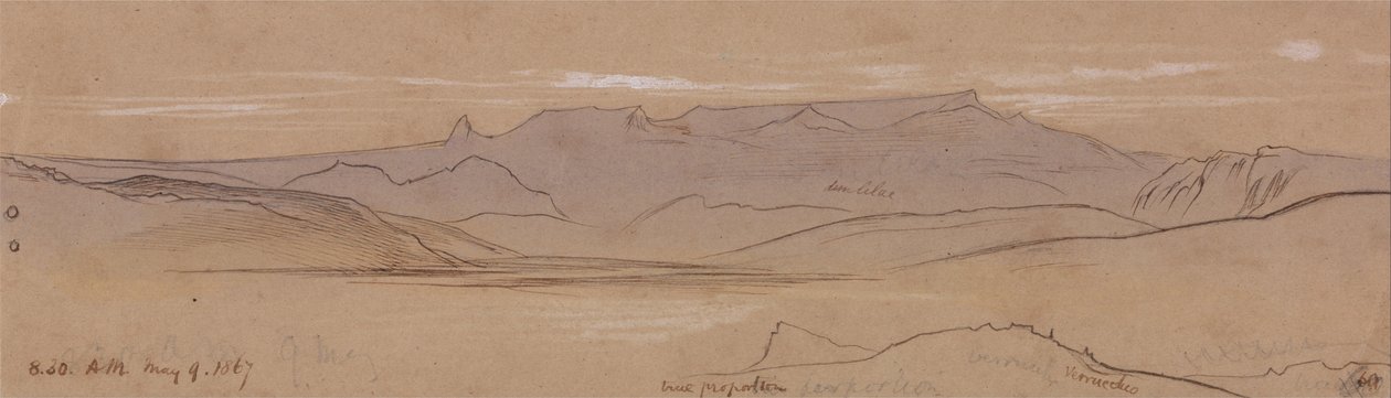 Verrucchio by Edward Lear