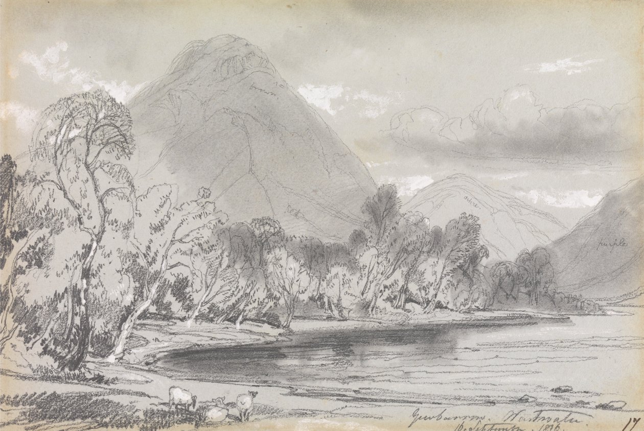 Yewbarrow, Wastwater, September 16, 1836 by Edward Lear