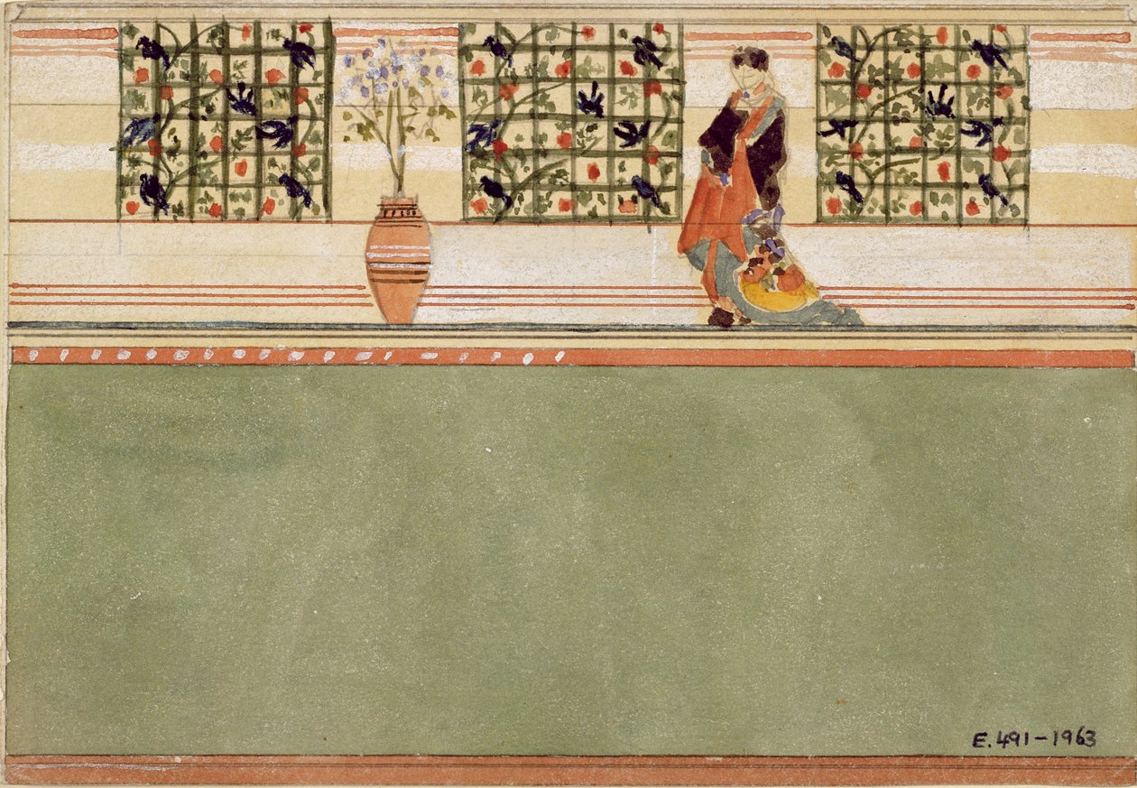 Anglo-Japanese Wall Design by Edward William Godwin