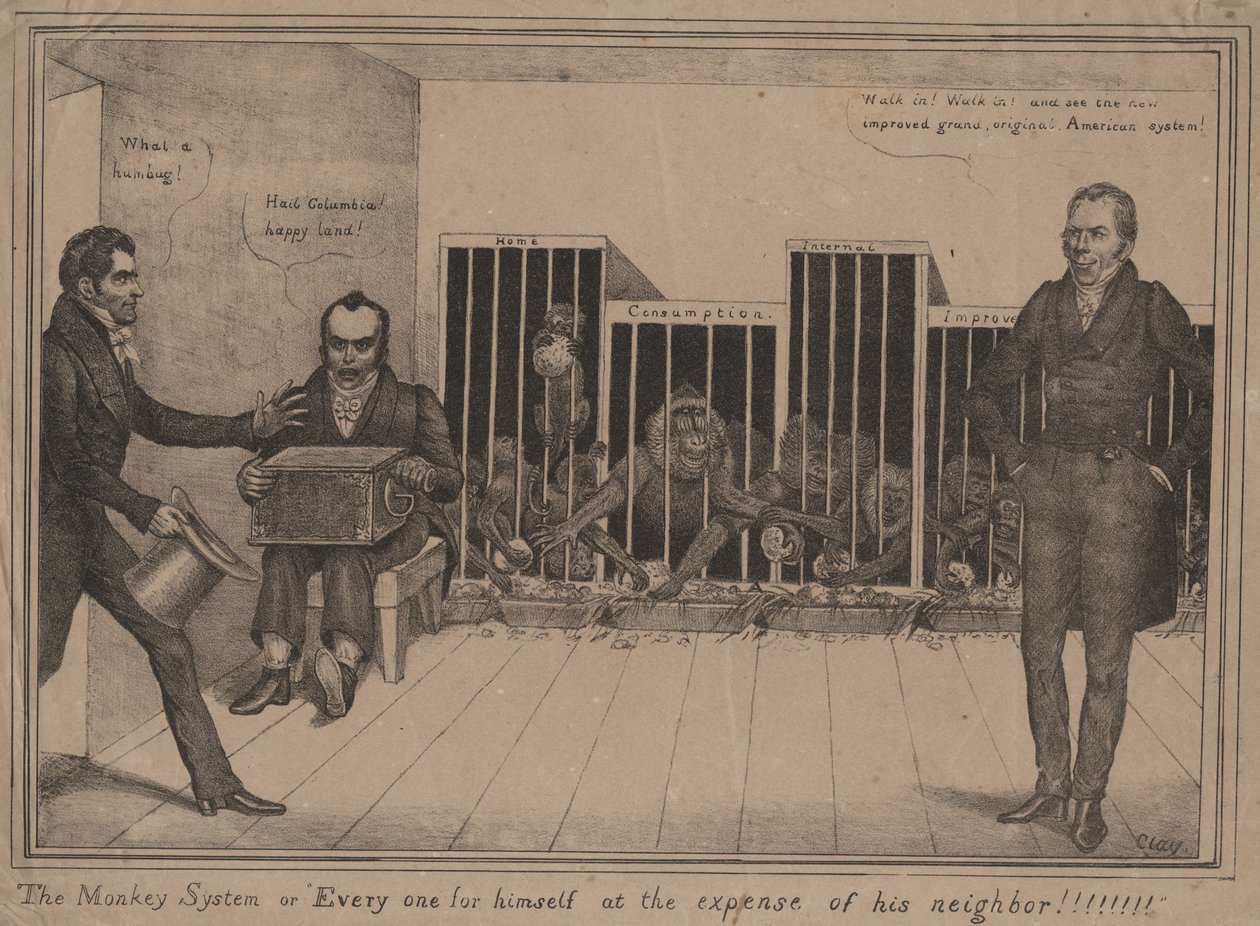 The Monkey System or Every One for Himself at the Expense of His Neighbor by Edward Williams Clay