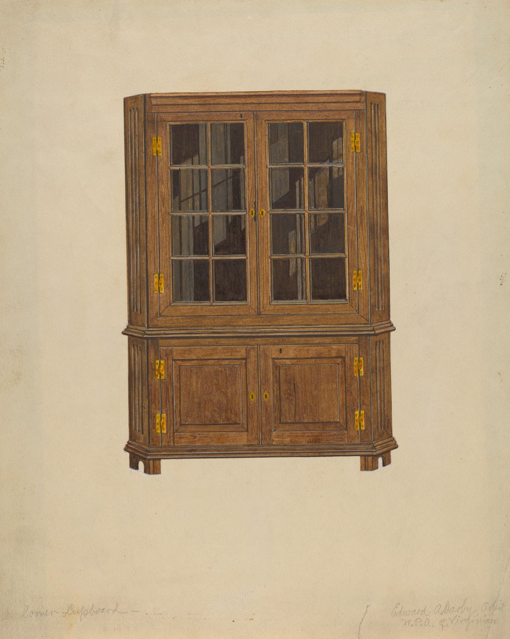 Corner Cupboard by Edward A. Darby